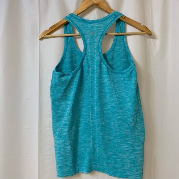 Lululemon Swiftly Tech Tank Aqua Blue Size 8 - Picture 5 of 5